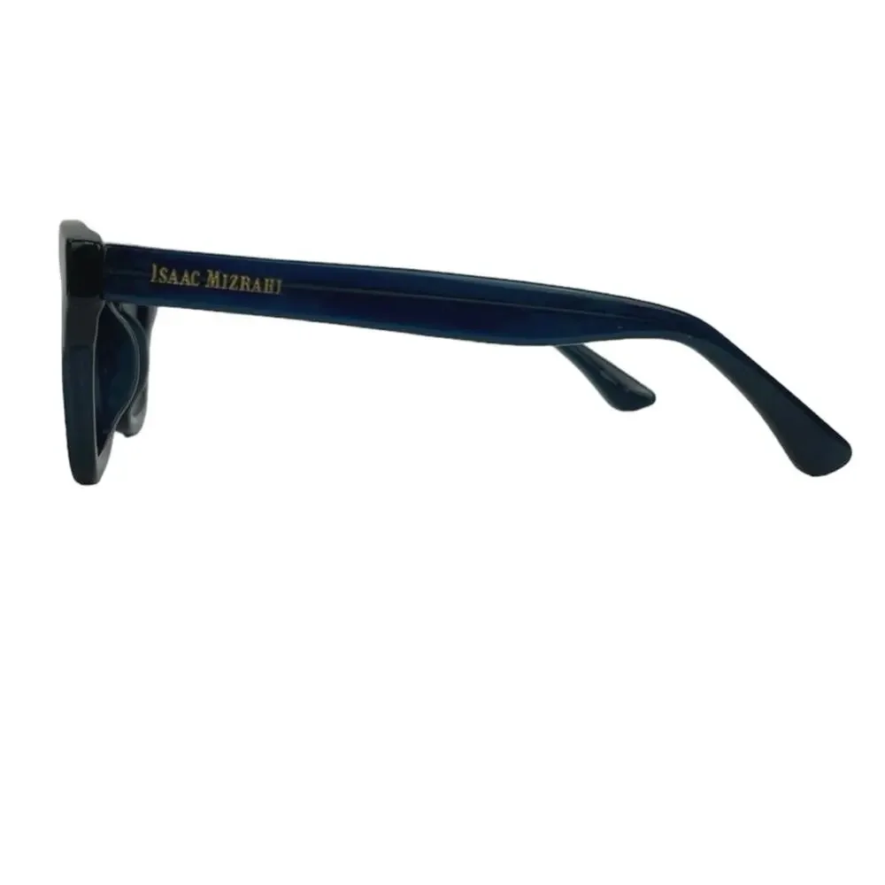 Isaac Mizrahi Women's Blue Frame UV Protection Square Lens Eyeglass Sunglasses